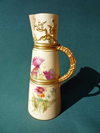 Royal Worcester claret jug by Raby