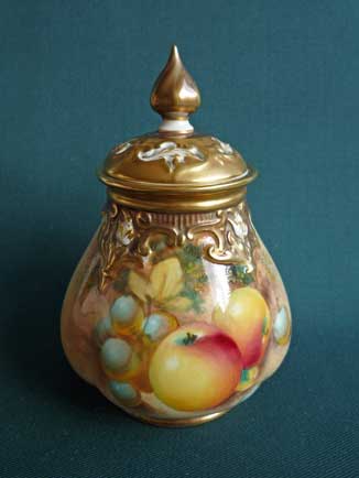 Royal Worcester vase and cover by Roberts